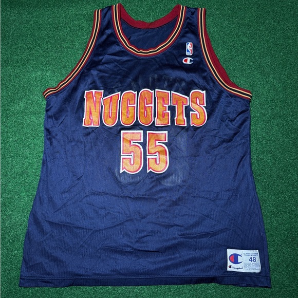 Champion Other - Vintage 90s Dikembe Mutombo Denver Nuggets Champion Lrg Retro Basketball Jersey